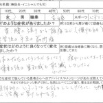 左頭痛と耳なりがあり、胃腸も弱くて御医者さんから過敏性腸症候群と言われておりました。これに伴い首や肩もこる状態でした